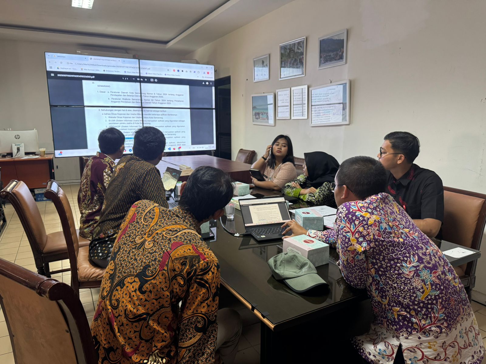 Rapat Tindak Lanjut Permohonan Maintenance Aplikasi dari Dinas Koperasi dan Usaha Mikro Kota Semarang